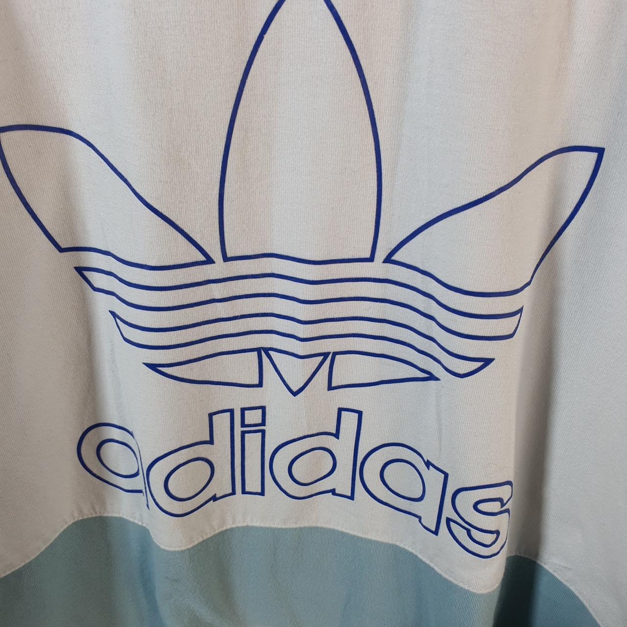 Vintage Adidas Trefoil Retro T Shirt Shirt Men’s Small Blue Logo Athletic