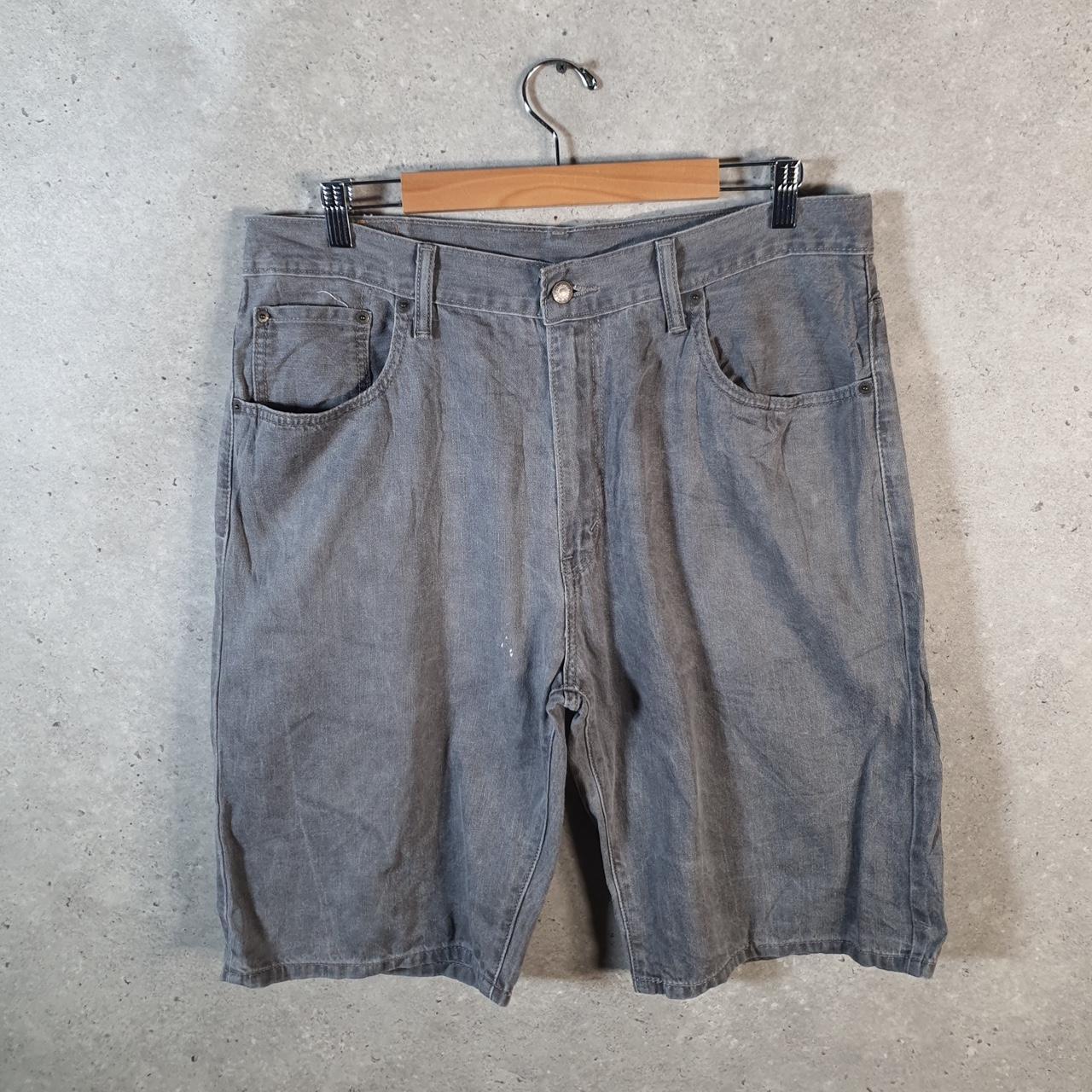 Vintage Levi’s 569 Baggy Shorts Jorts Cargo Mens W36 Grey Relaxed Denim