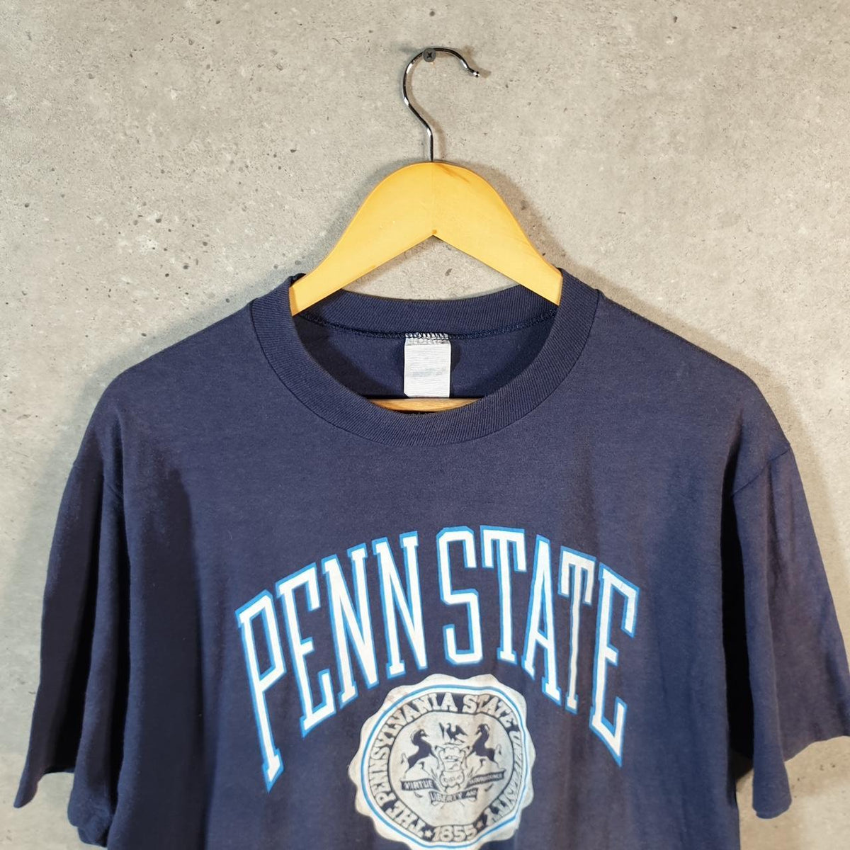 Vintage Penn States USA 90s Single Stitch T Shirt Men’s Medium Navy Blue C8931