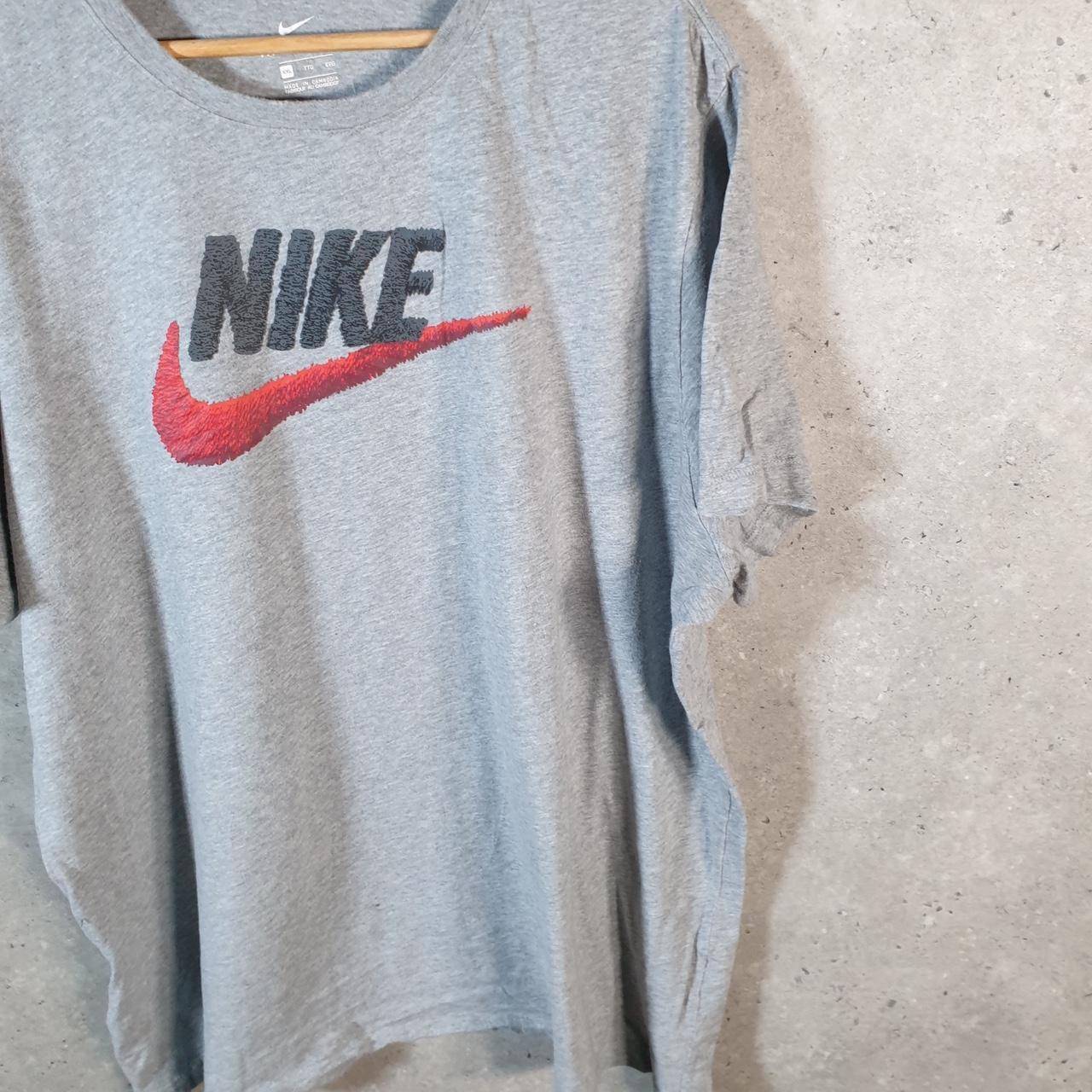 Vintage Nike Spellout Club T Shirt Men’s 2XL Grey Logo Swoosh Athletic
