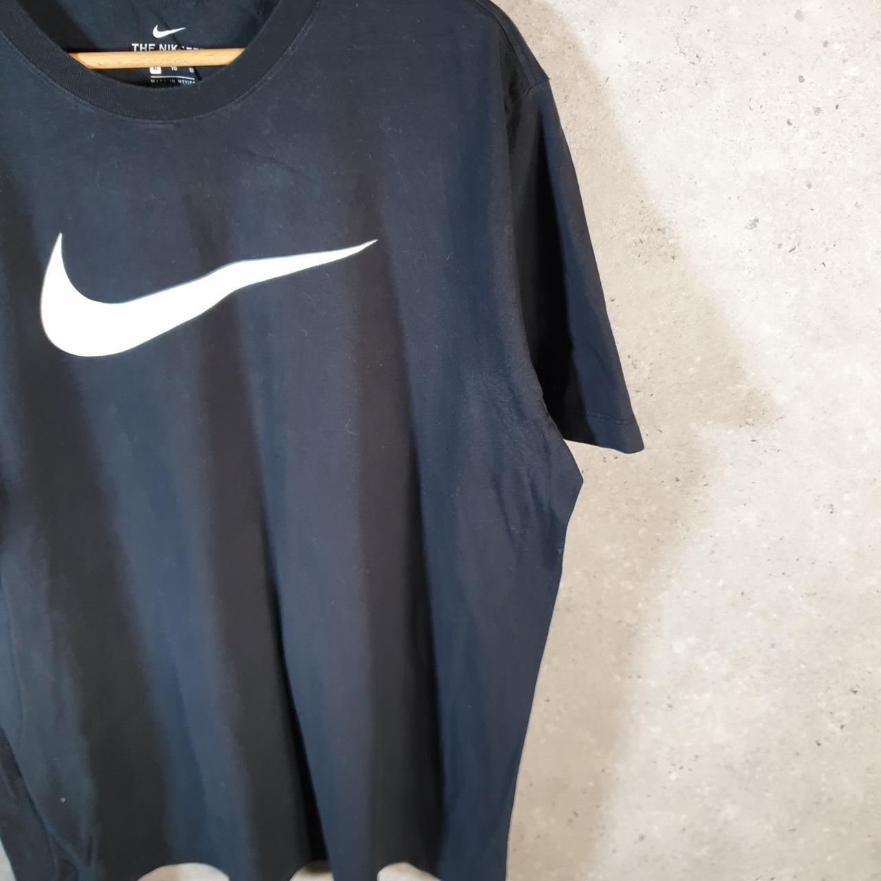 Vintage Nike Spellout Club T Shirt Men’s XL Black Logo Swoosh Athletic