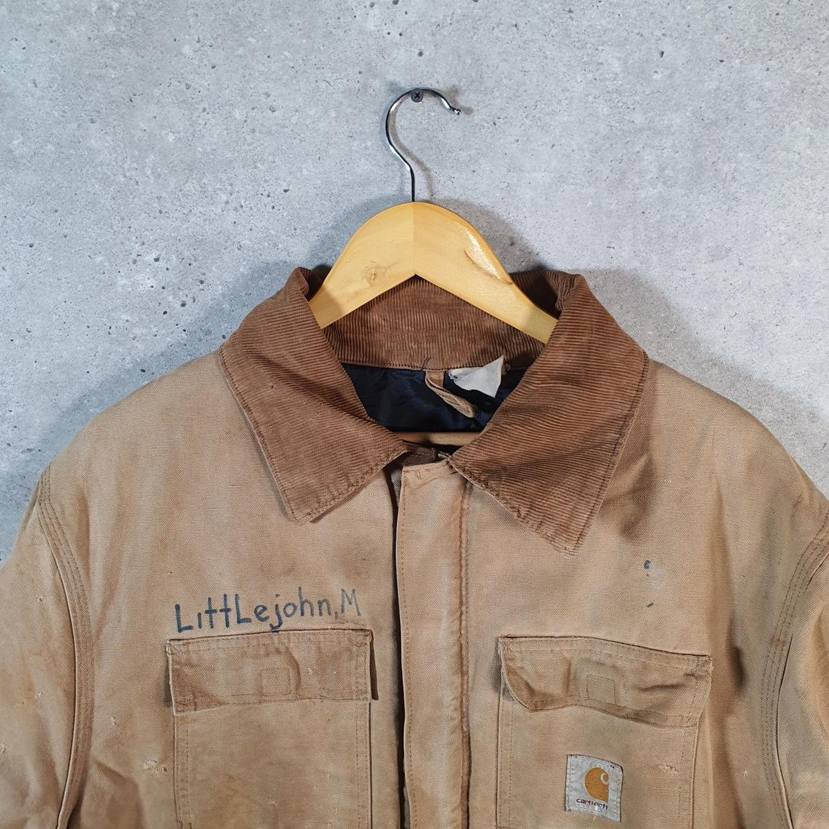 Vintage Carhartt Arctic Quilted Chore Work Jacket Men’s Large Brown Workwear Canvas USA Big Fish Vintage