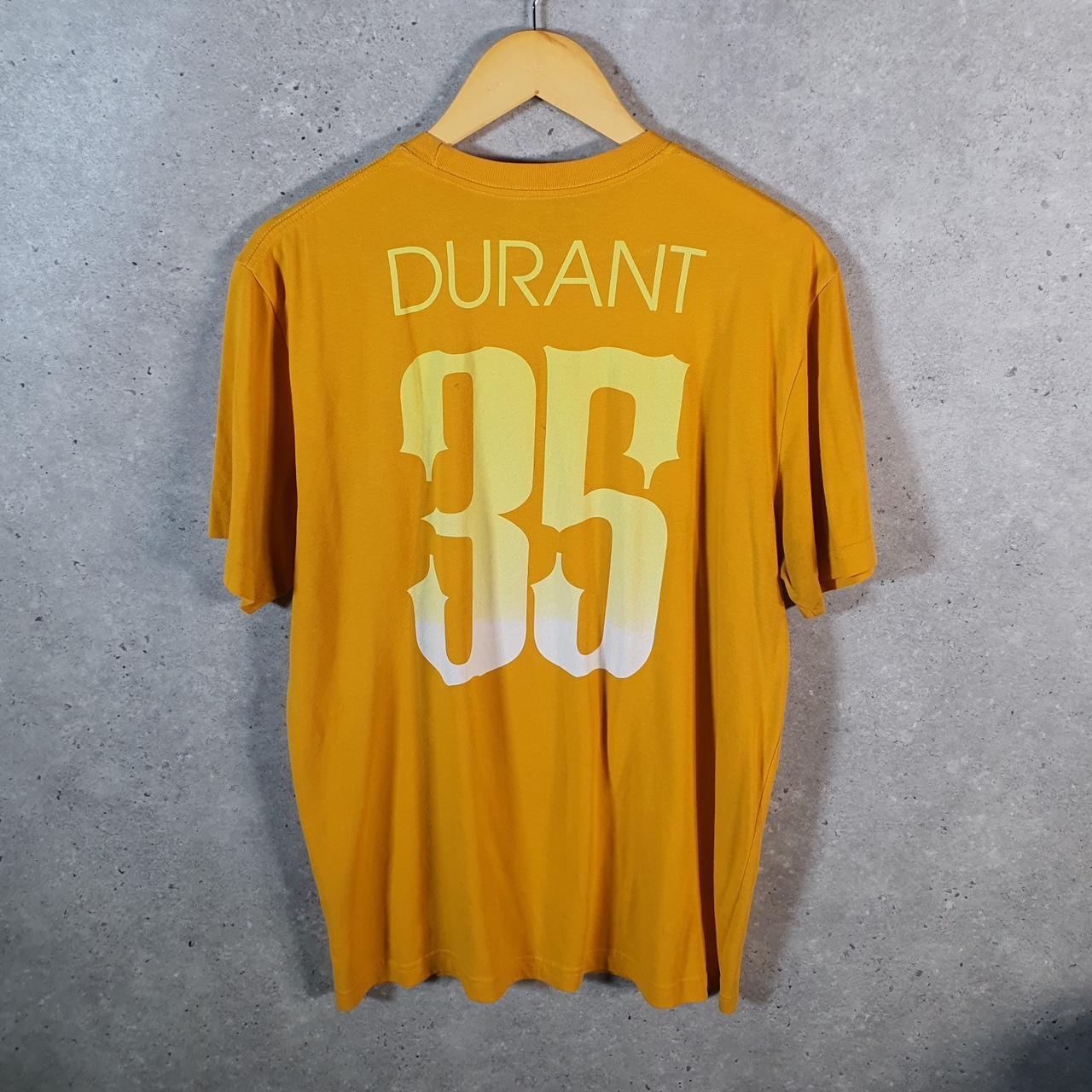 Vintage Nike Dri Fit Kevin Durrant KD T Shirt Men’s Large Orange Logo Swoosh Athletic