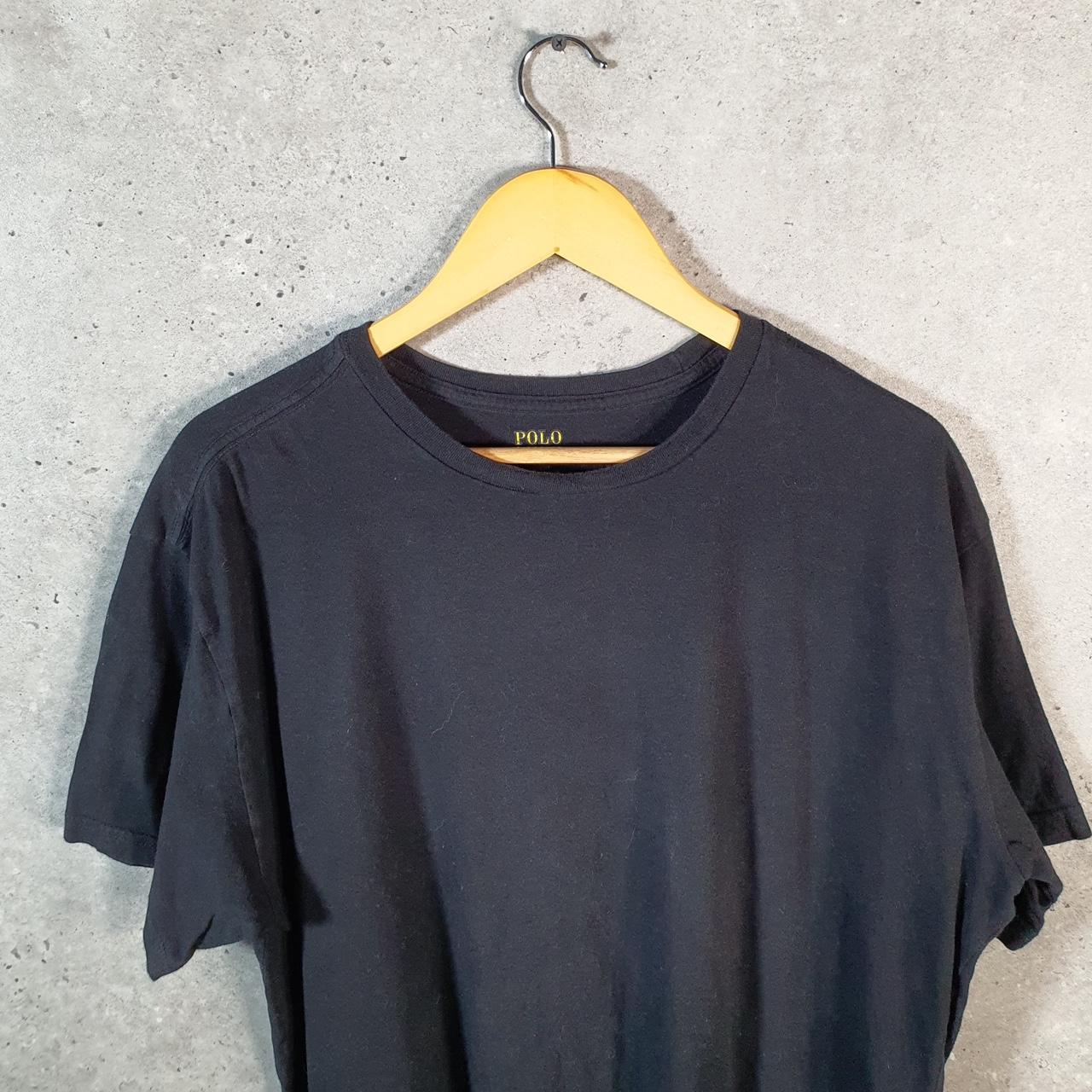 Vintage Ralph Lauren Polo Sport T Shirt Men’s XL Black  Classic Fit Embroidered Pony C8719