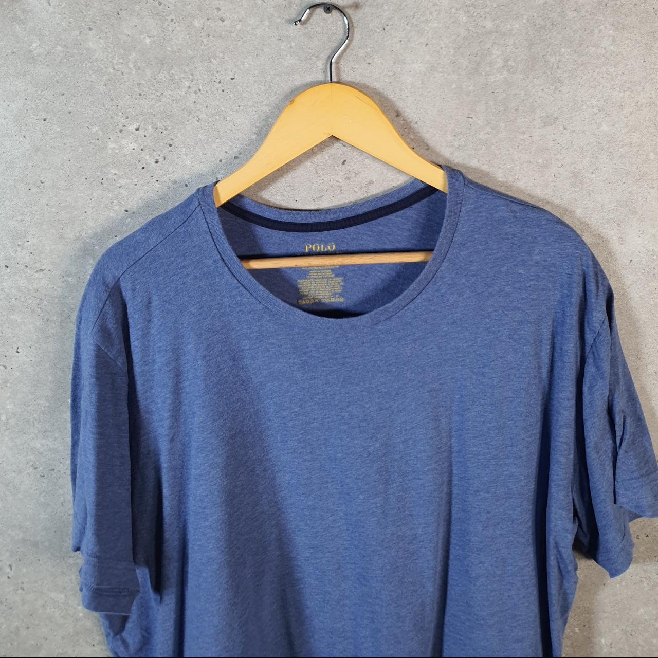 Vintage Ralph Lauren Polo T Shirt Men’s XL Blue Embroidered Pony Classic Fit C9113