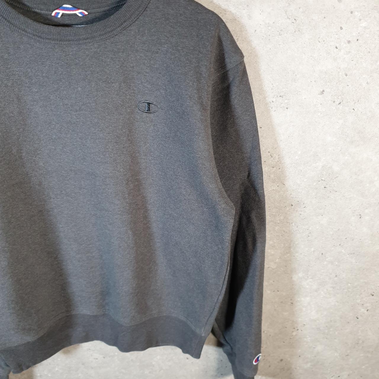 Vintage Champion Sweatshirt Men’s Small Grey USA Pullover Spellout Logo