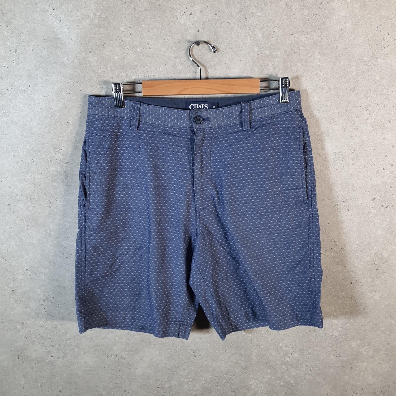 Vintage Chaps Ralph Lauren Chino Shorts Jorts Cargo Men’s W32 Blue Baggy Cotton