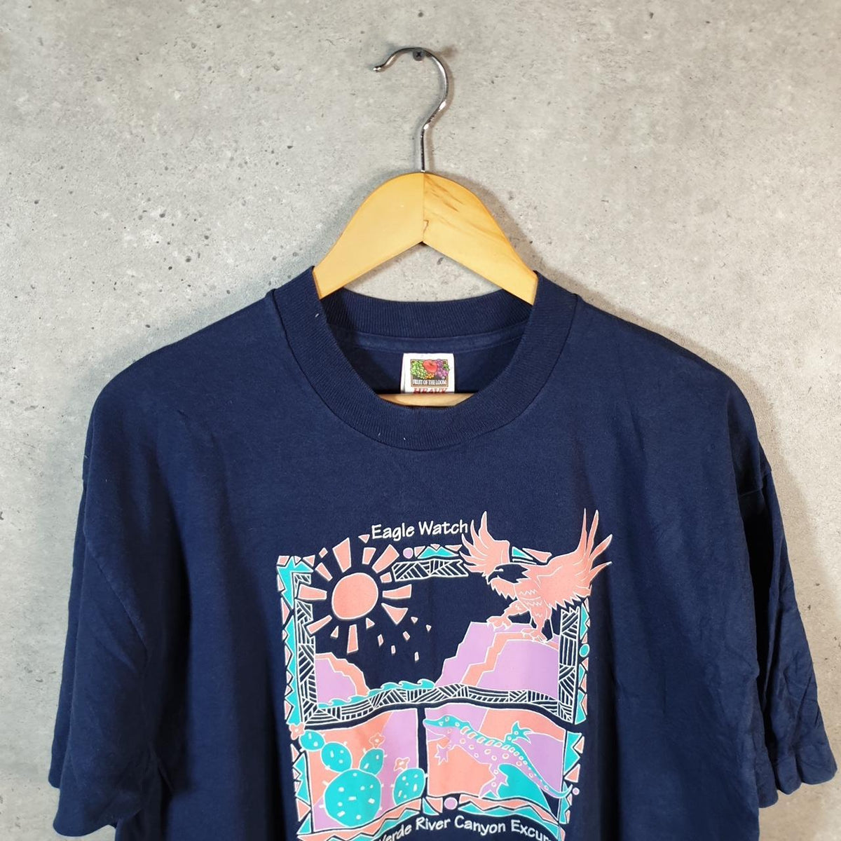 Vintage Fruit of the Loom Verde Canyon USA Single Stitch T Shirt Men’s XL Blue 2