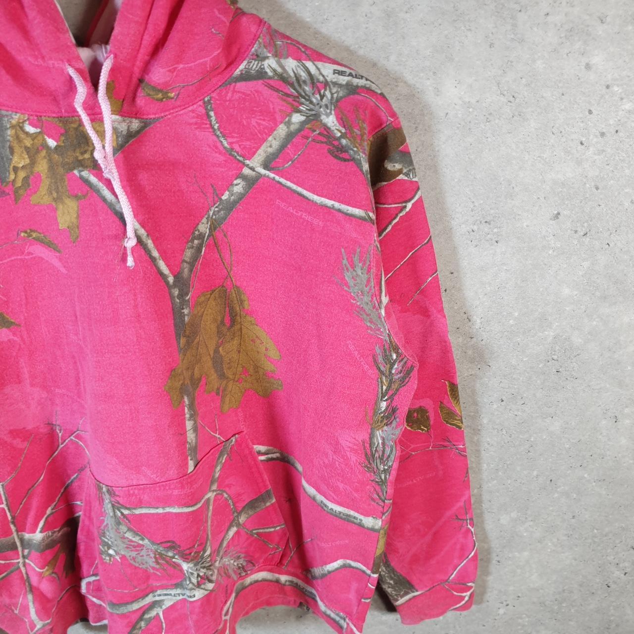 Vintage RealTree Camouflage Hoodie Womens Large Pink Huntings