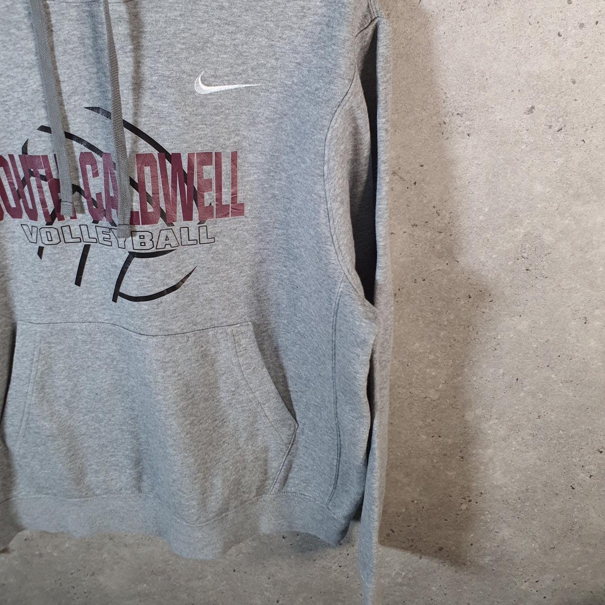 Vintage Nike South Carolina Volleyball Hoodie Men’s Large Grey Swoosh Y2K