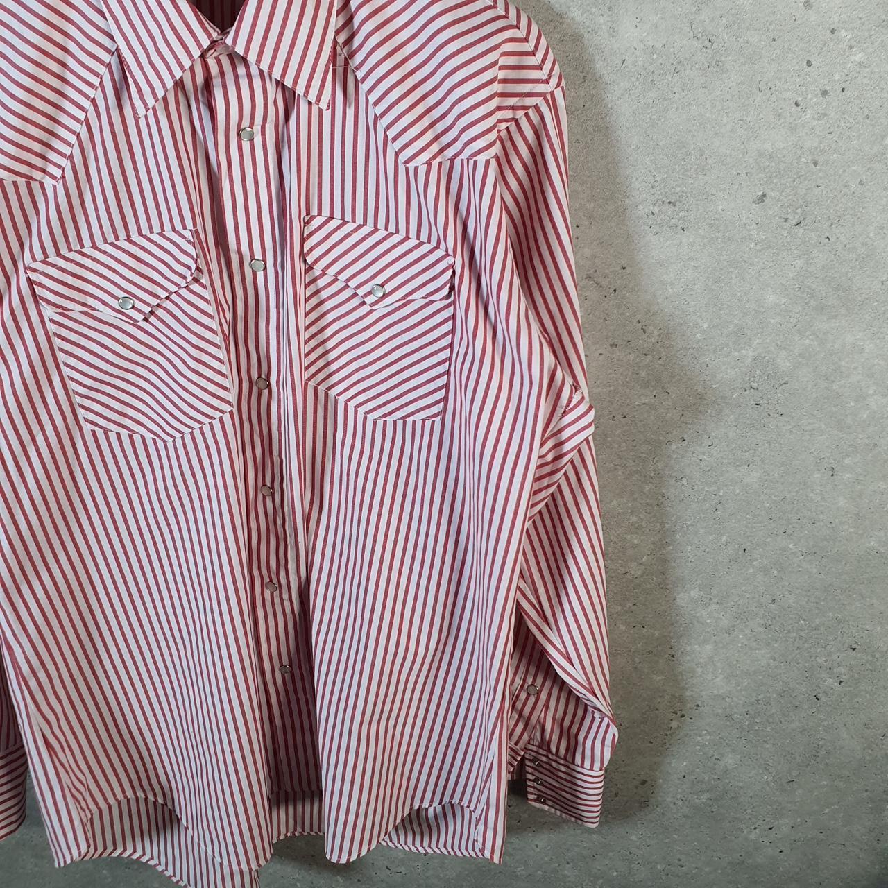 Vintage Ruddock Shirt Men’s XL Pink Striped Cotton Custom Fit