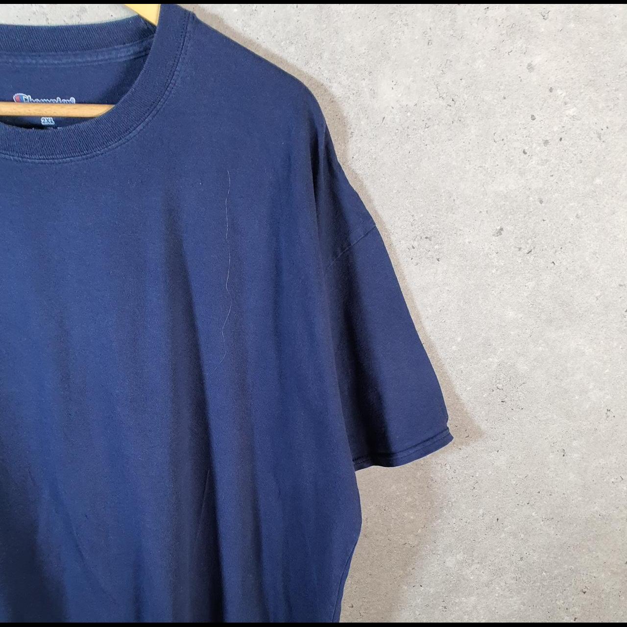 Vintage Champion Baggy T Shirt Men’s 2XL Navy Blue Casual Blank Athletic