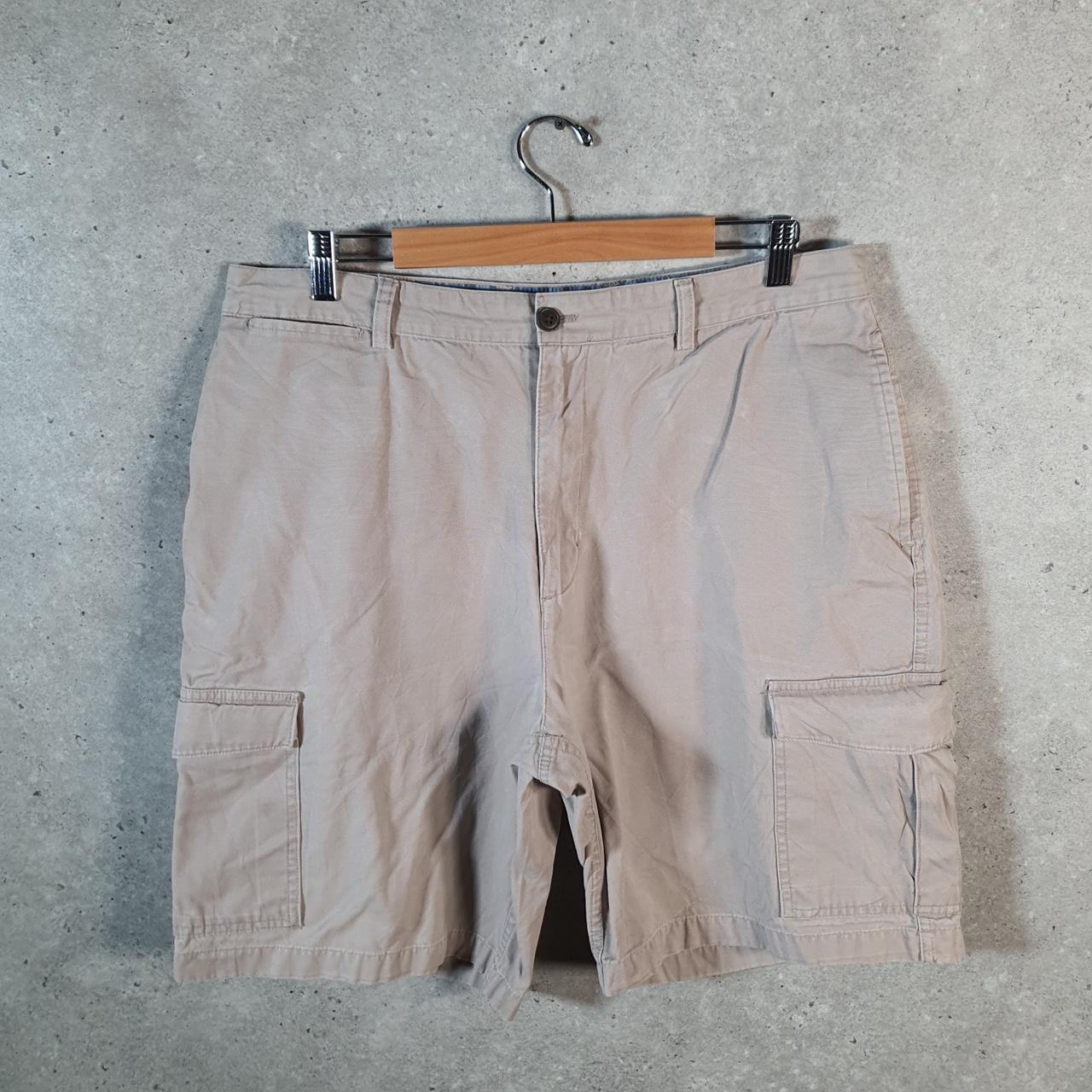 Vintage Chaps Ralph Lauren Polo Shorts Jorts Cargo Men’s W36 Beige Baggy Cotton A4450