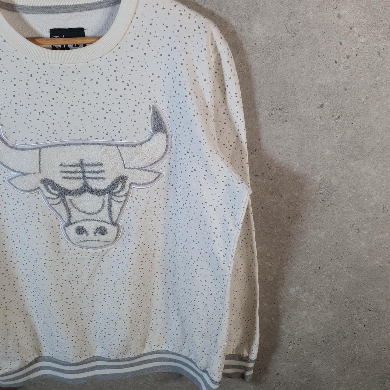 Vintage NBA Chicago Bulls Sweatshirt Men’s XL White Pullover Pro Sport USA