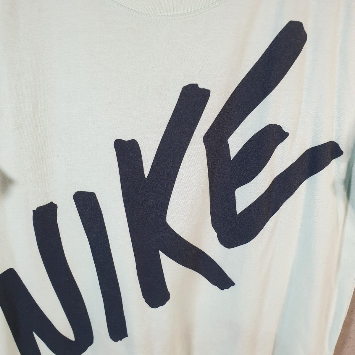 Vintage Nike Dri Fit Club Spellout T Shirt Men’s Medium Blue Logo Swoosh Athletic