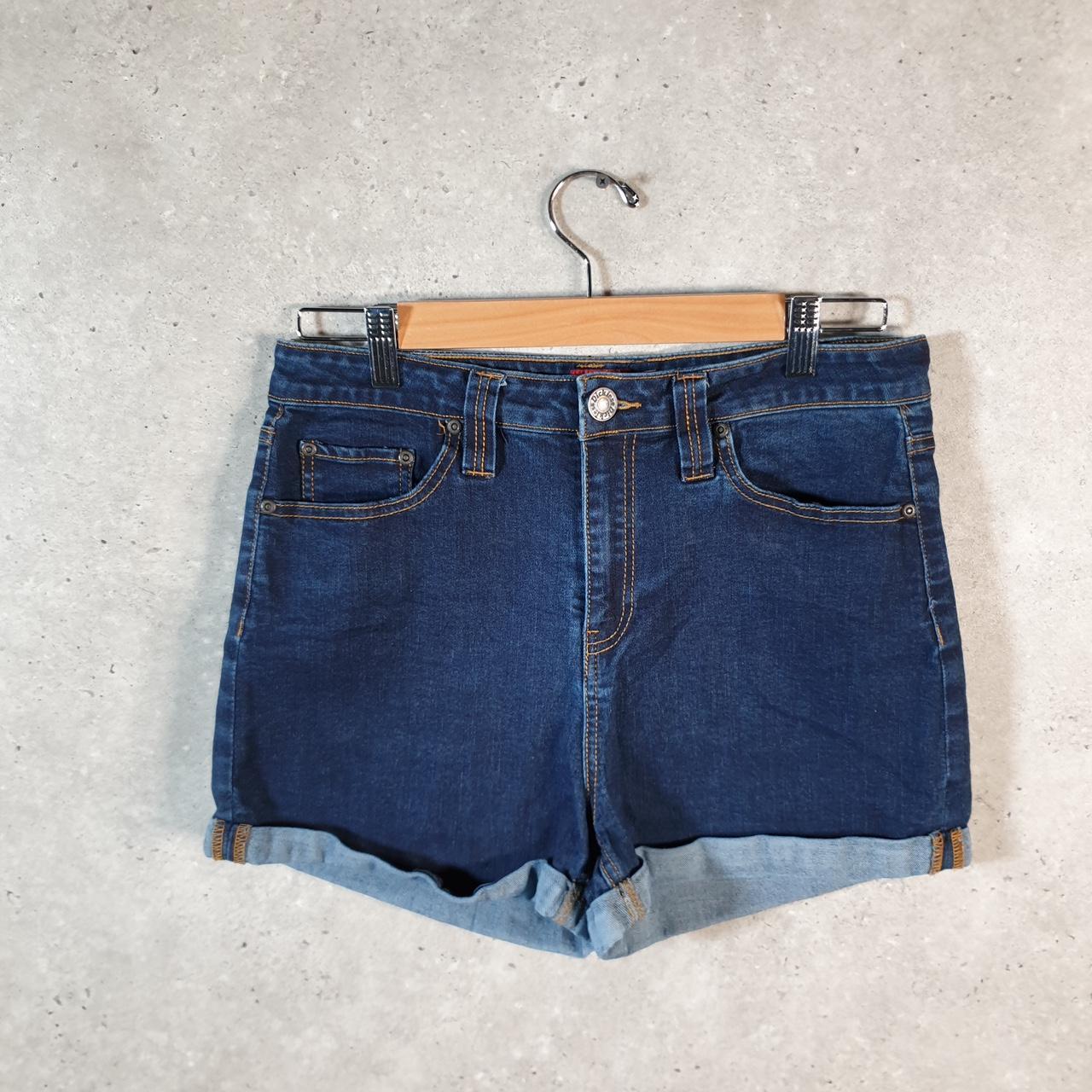 Vintage Dickies Baggy Denim Jean Shorts Jorts Cargo Womens W30 Blue Relaxed Fit