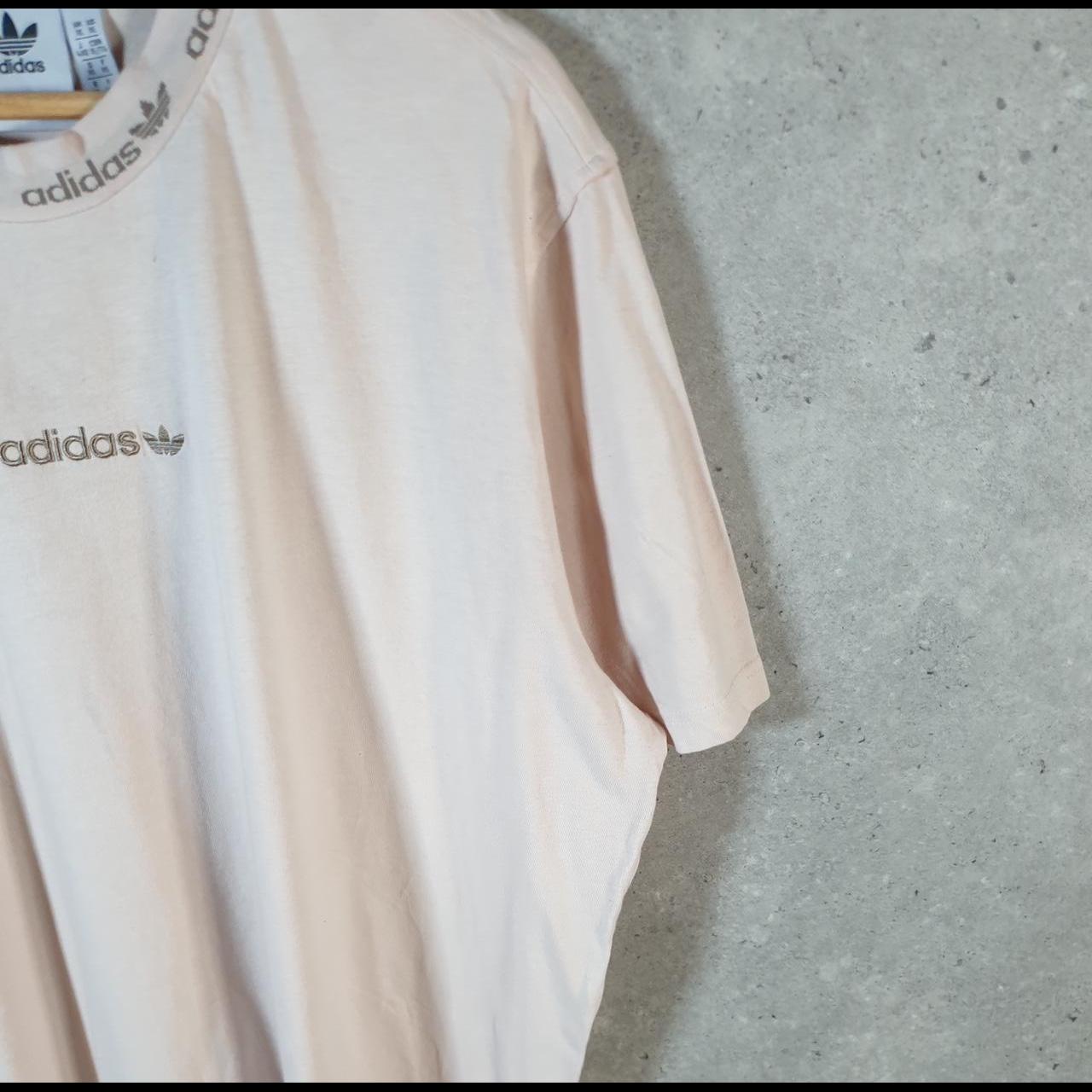 Vintage Adidas 90s Embroidered T Shirt Men’s XL Pink Trefoil Retro Logo
