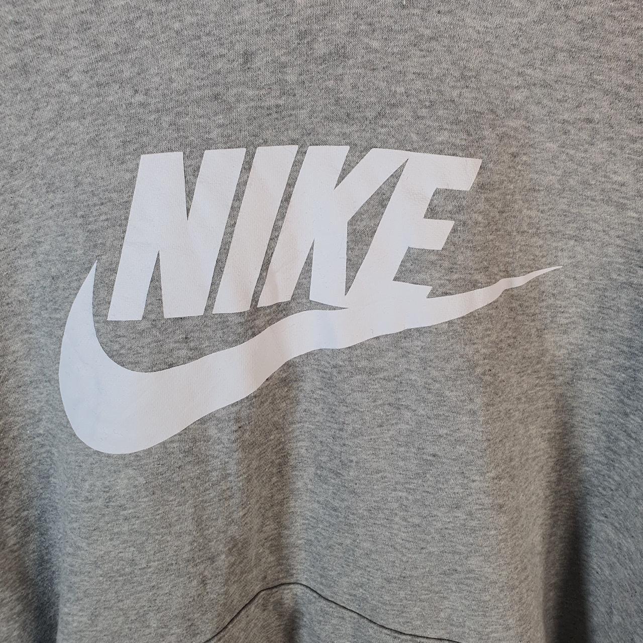 Vintage Nike Club Hoodie Men’s XL Grey Swoosh Y2K Pullover Sweatshirt Logo