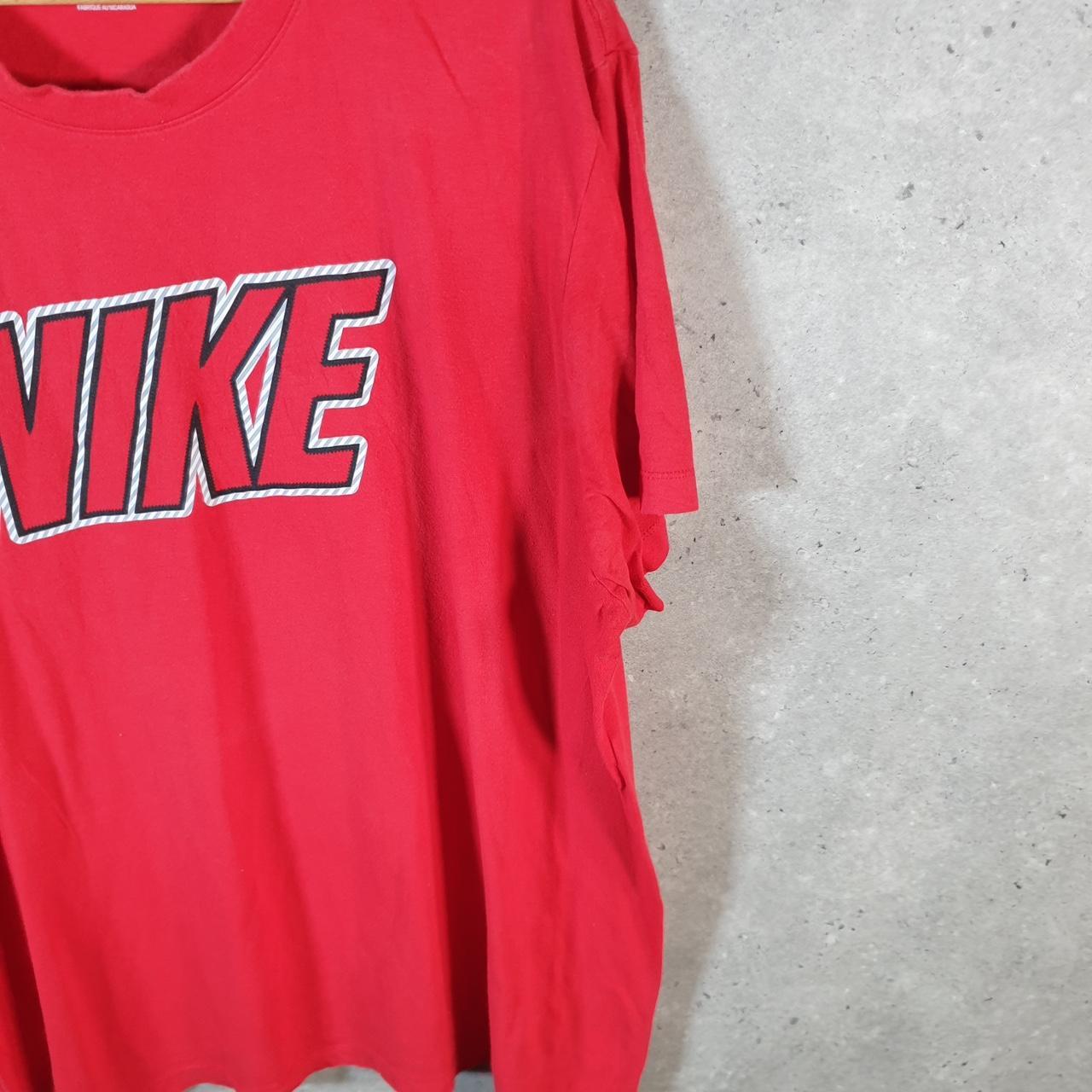 Vintage Nike Spellout Club T Shirt Men’s 2XL Red Logo Swoosh Athletic