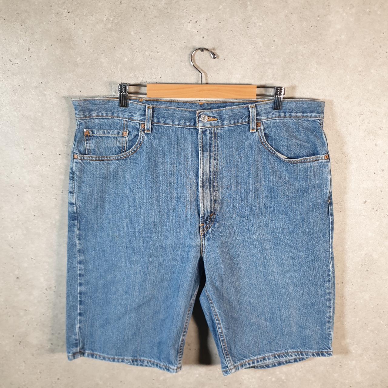Vintage Levi’s 505 Baggy Shorts Jorts Cargo Mens W42 Blue Relaxed Denim