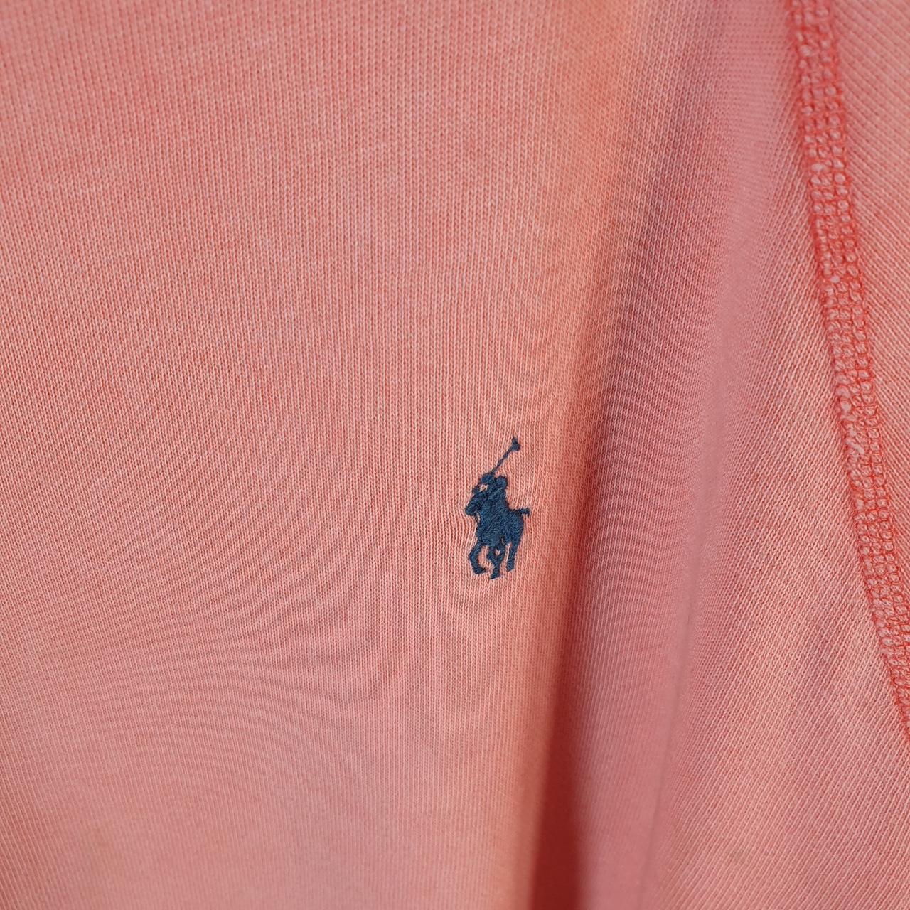 Vintage Ralph Lauren Polo Sweatshirt Men’s XL Pink Cotton Pullover Pony