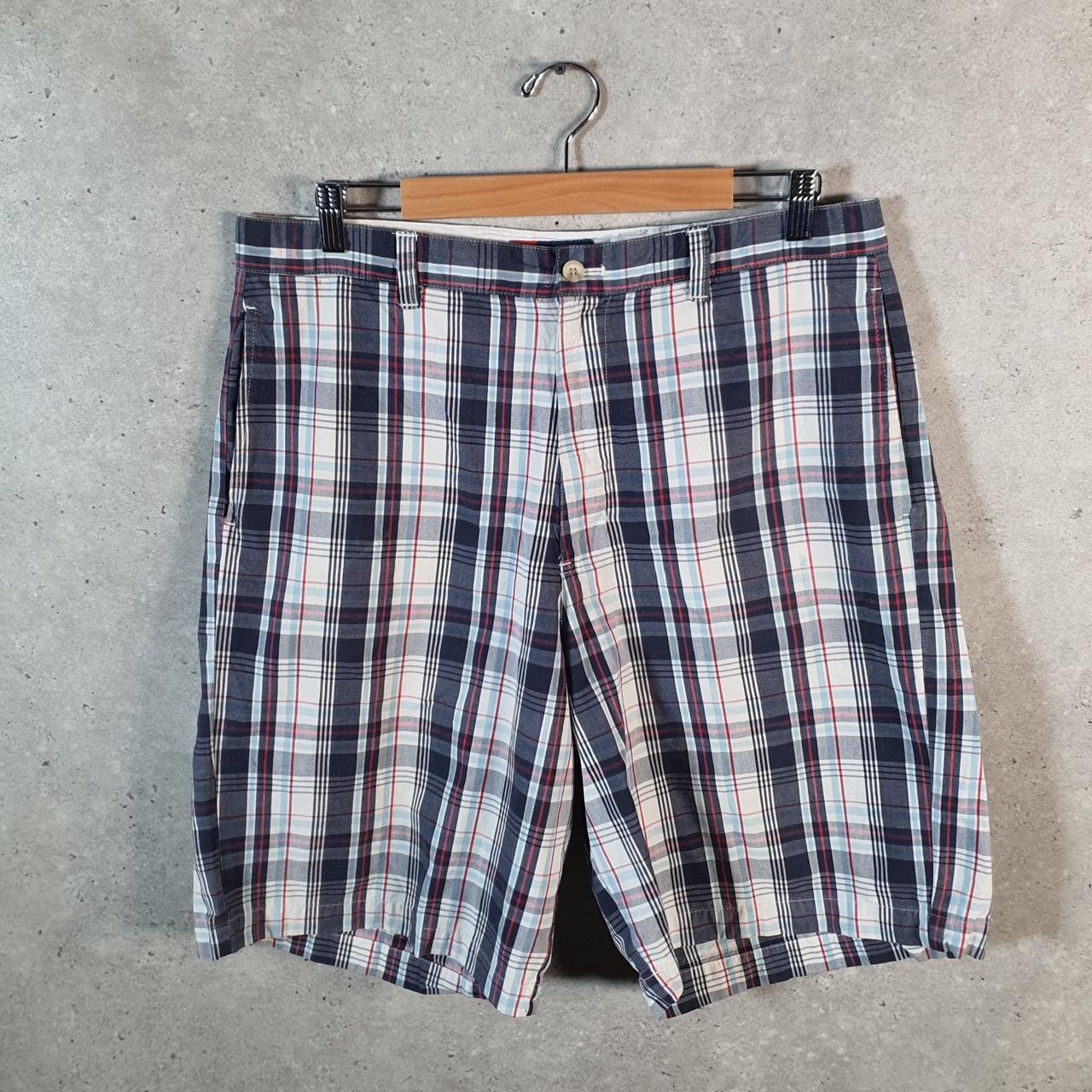 Vintage Chaps Ralph Lauren Polo Shorts Jorts Cargo Men’s W36 Checkered Baggy Cotton A4246