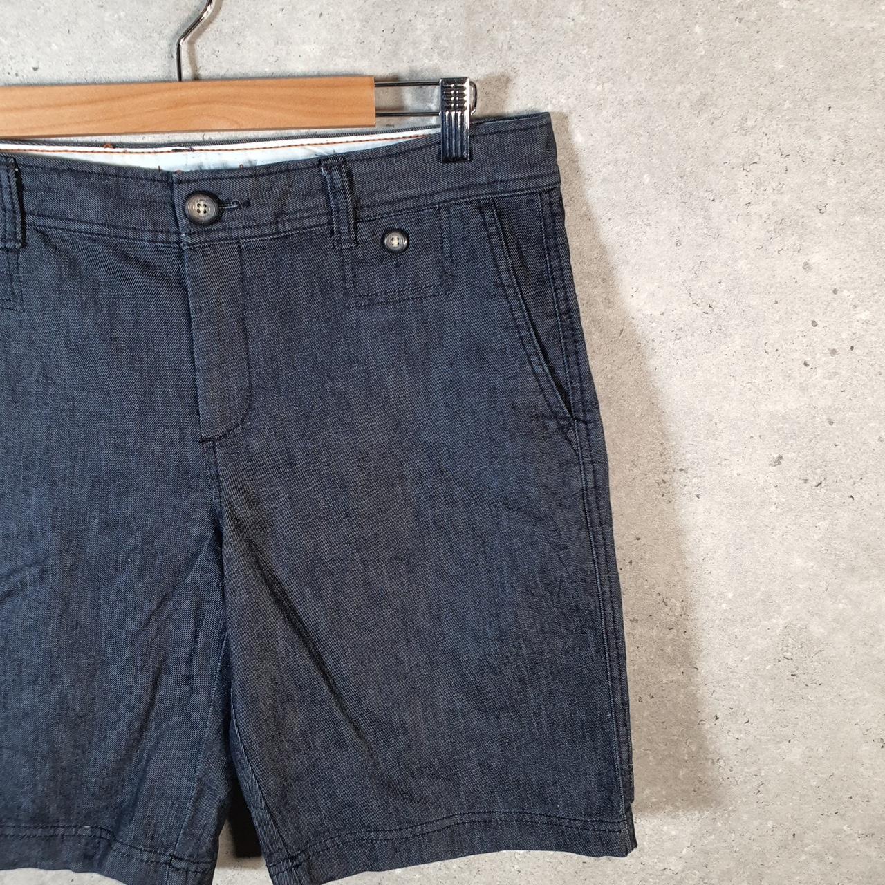 Vintage Dockers Chino Shorts Jorts Cargo Womens W36 Navy Blue Baggy Cotton