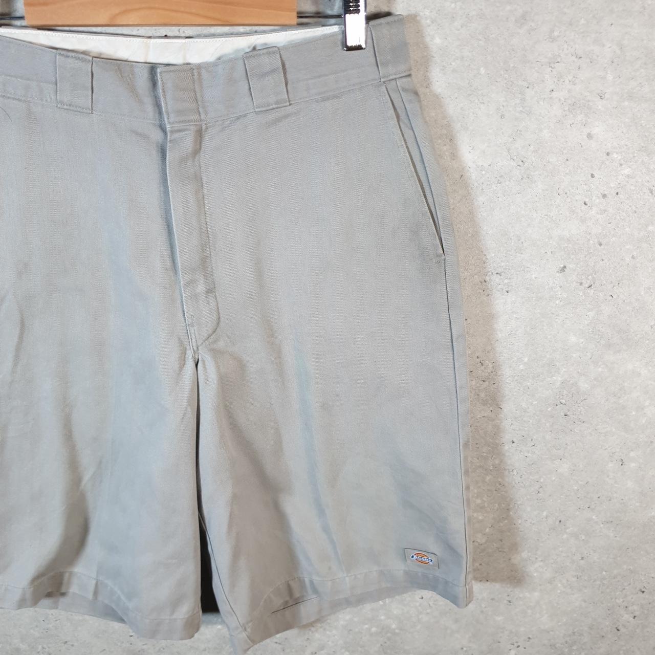 Vintage Dickies Baggy Chino Shorts Jorts Cargo Mens W32 Grey Loose Fit