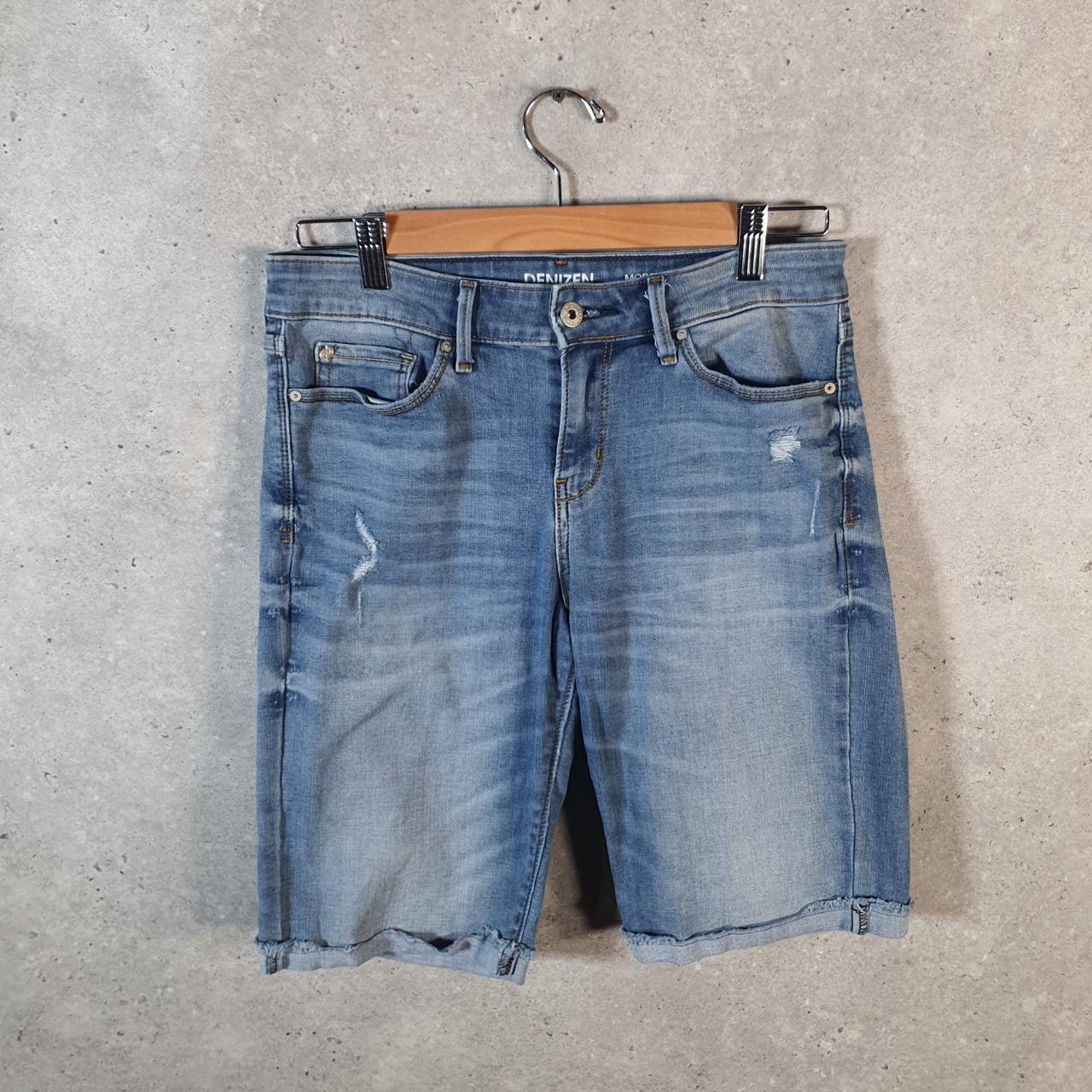 Vintage Levi’s Cut Off Baggy Shorts Jorts Cargo Womens W28 Blue Relaxed Denim