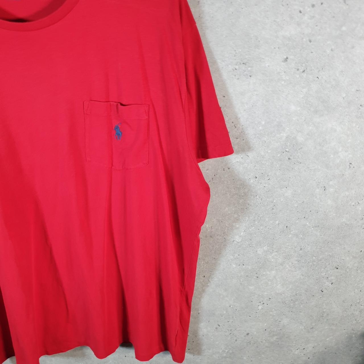 Vintage Ralph Lauren Polo T Shirt Men’s XL Red Embroidered Pony Classic Fit