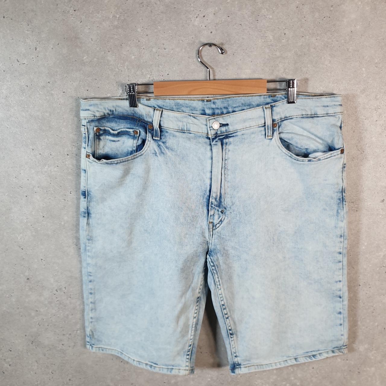 Vintage Levi’s 502 Baggy Shorts Jorts Cargo Men’s W42 Blue Relaxed Denim