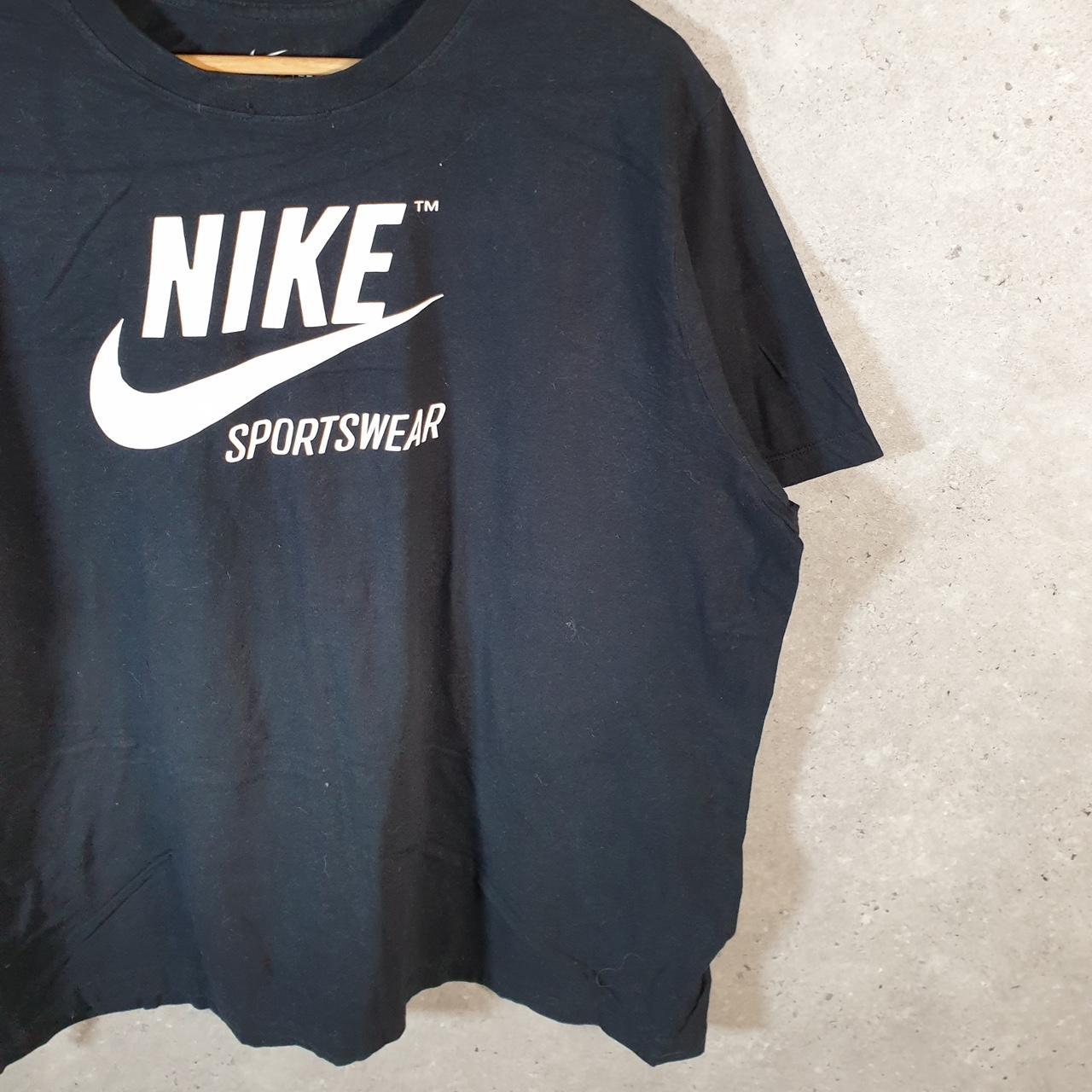 Vintage Nike Spellout Sportswear T Shirt Men’s XL Black Logo Swoosh Athletic