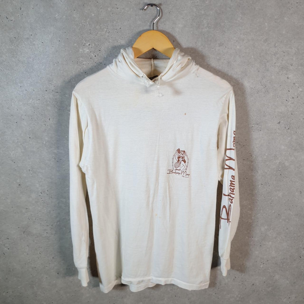 Vintage East Coast Designs Bahama Mama 1983 USA Single Stitch T Shirt Men’s Small White