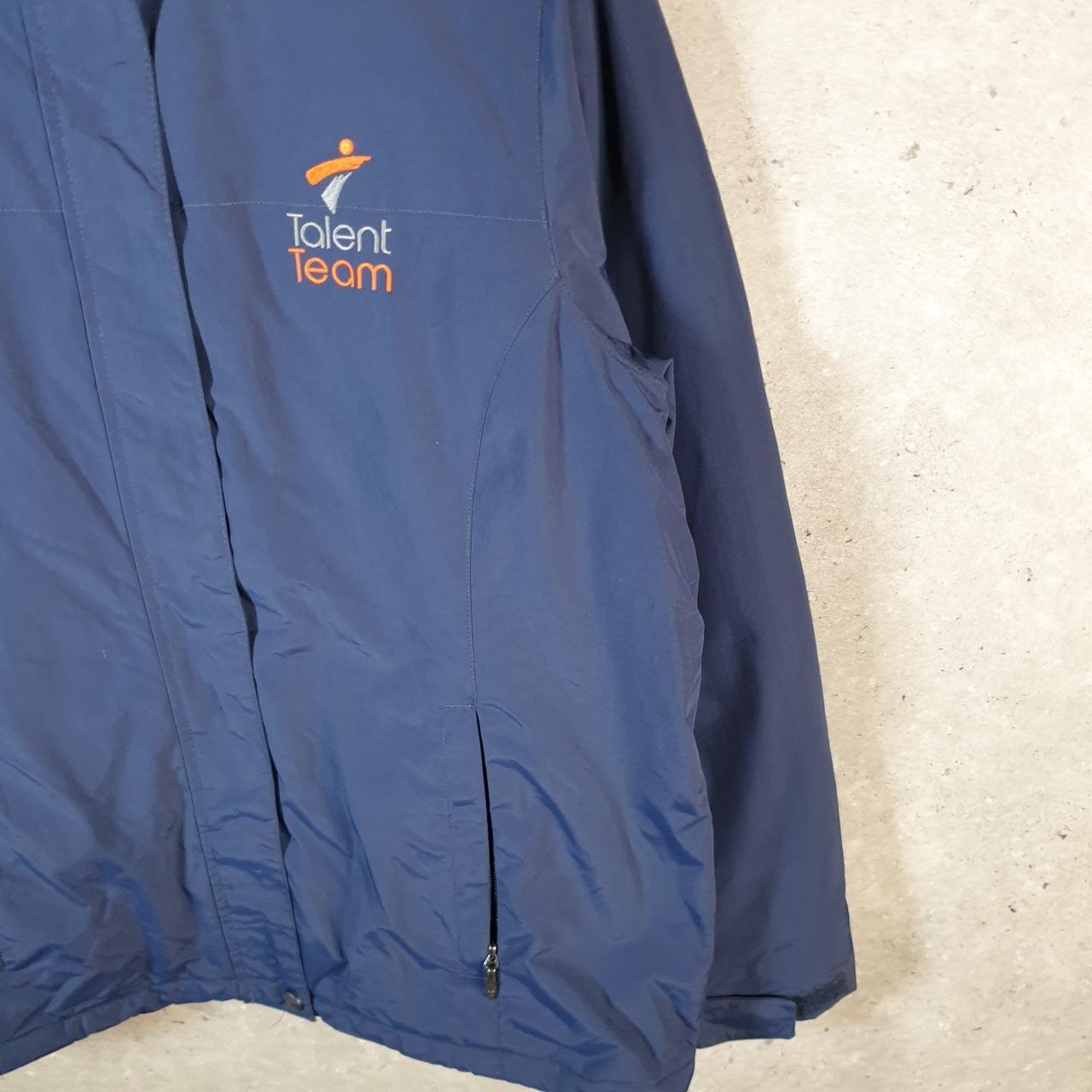 Vintage L.L. Bean Outdoors Nylon Jacket Mens Large Blue Full Zip Waterproof