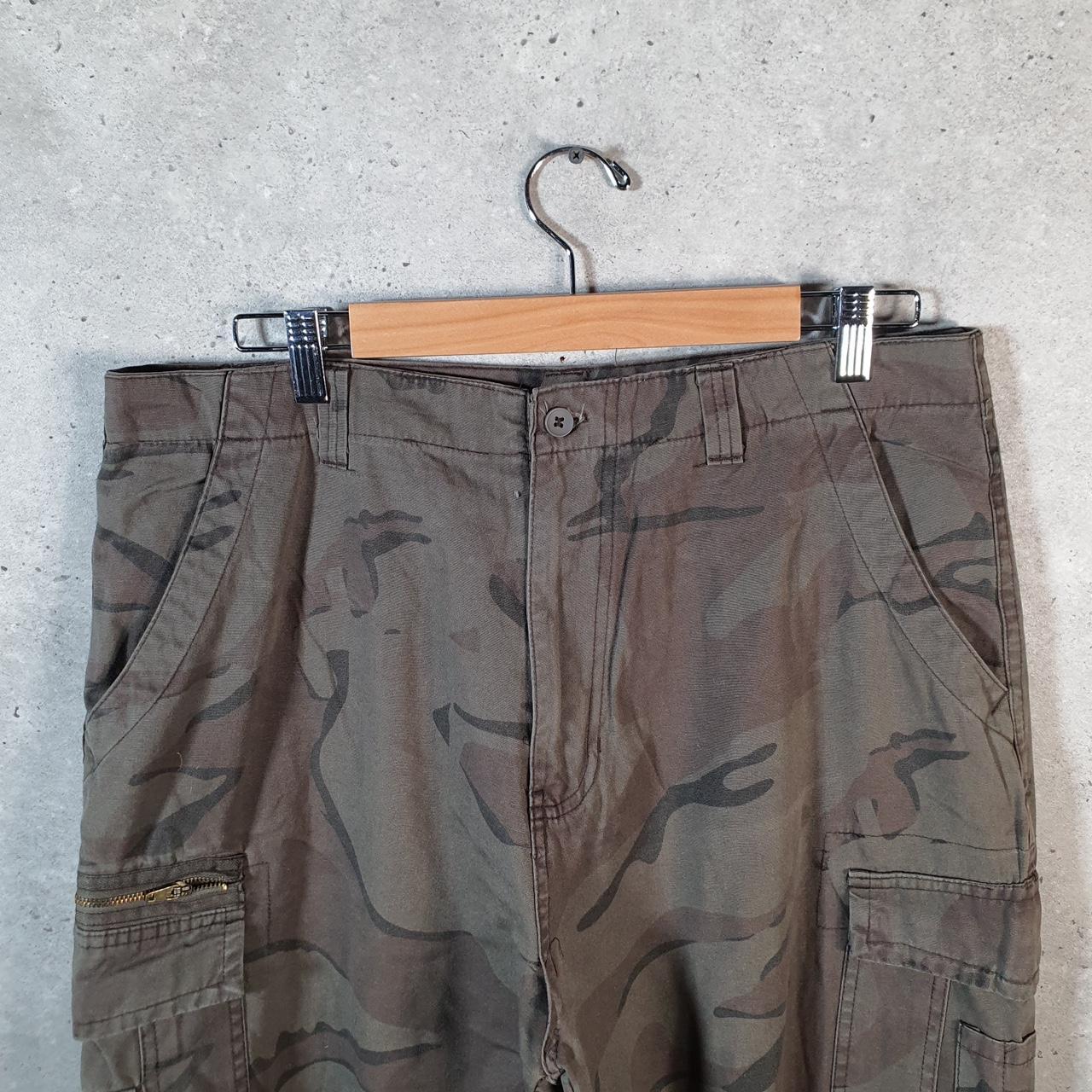 Vintage Highland Outfitters Camouflage Army Cargo Trousers Mens W36 L32 Brown RealTree Big Fish Vintage