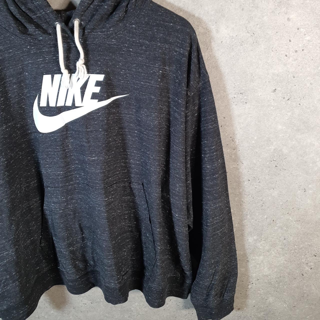 Vintage Nike Club Hoodie Womens 2XL Grey Swoosh Y2K Pullover Logo