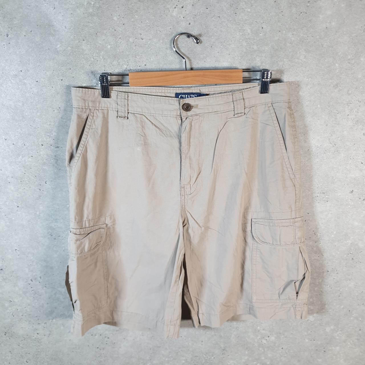 Vintage Chaps Ralph Lauren Polo Shorts Jorts Cargo Men’s W34 Brown Baggy Cotton