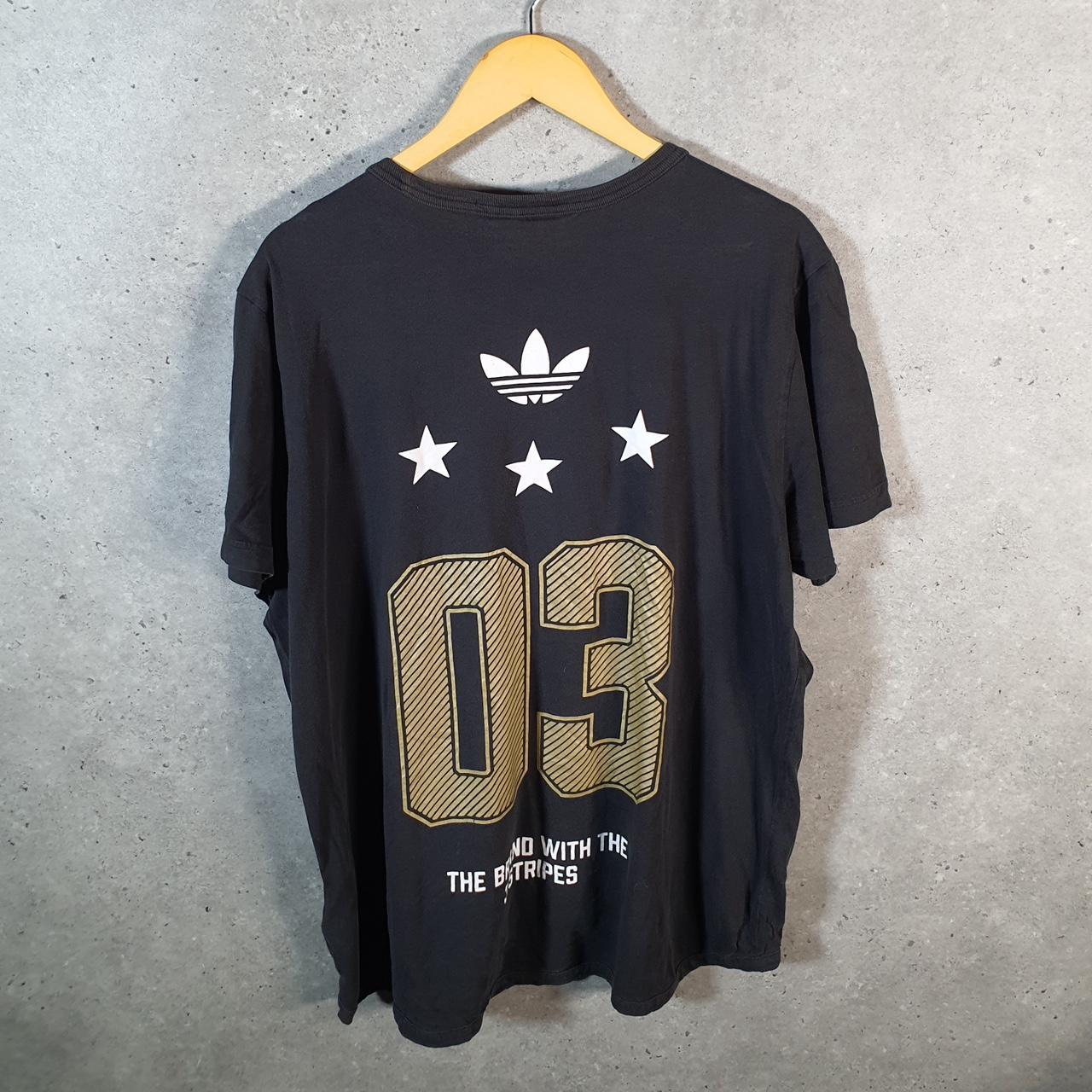 Vintage Adidas Trefoil Retro T Shirt Mens XL Black Three Stripes Logo Athletic