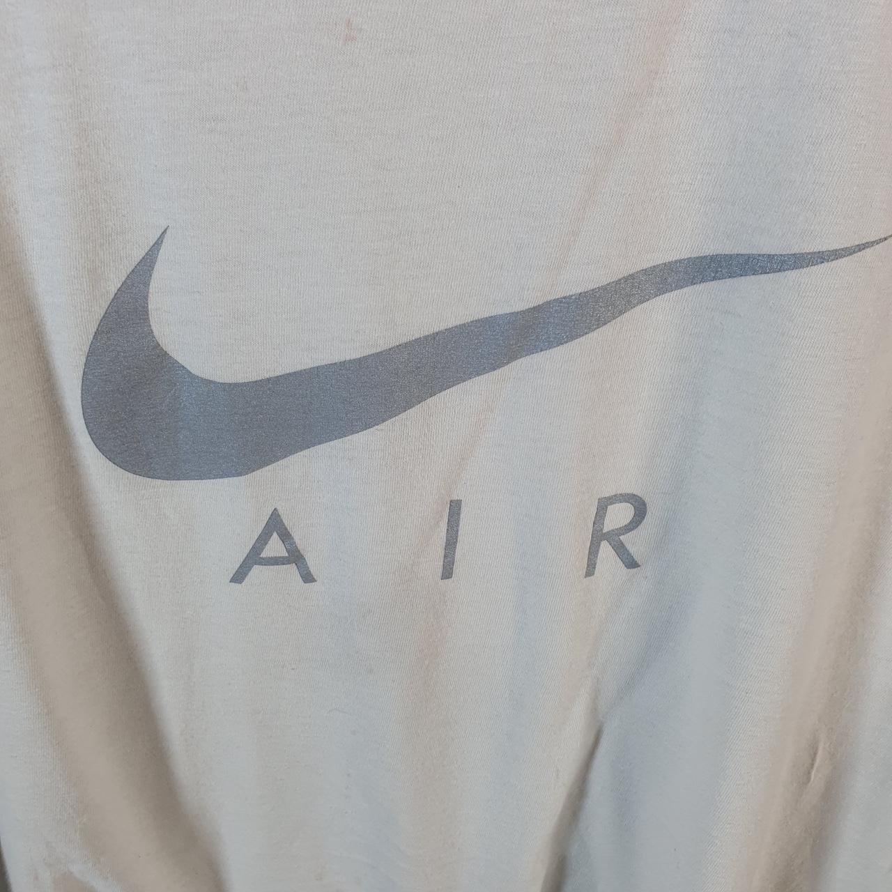 Vintage Nike Air Spellout T Shirt Men’s Large White Logo Swoosh Athletic