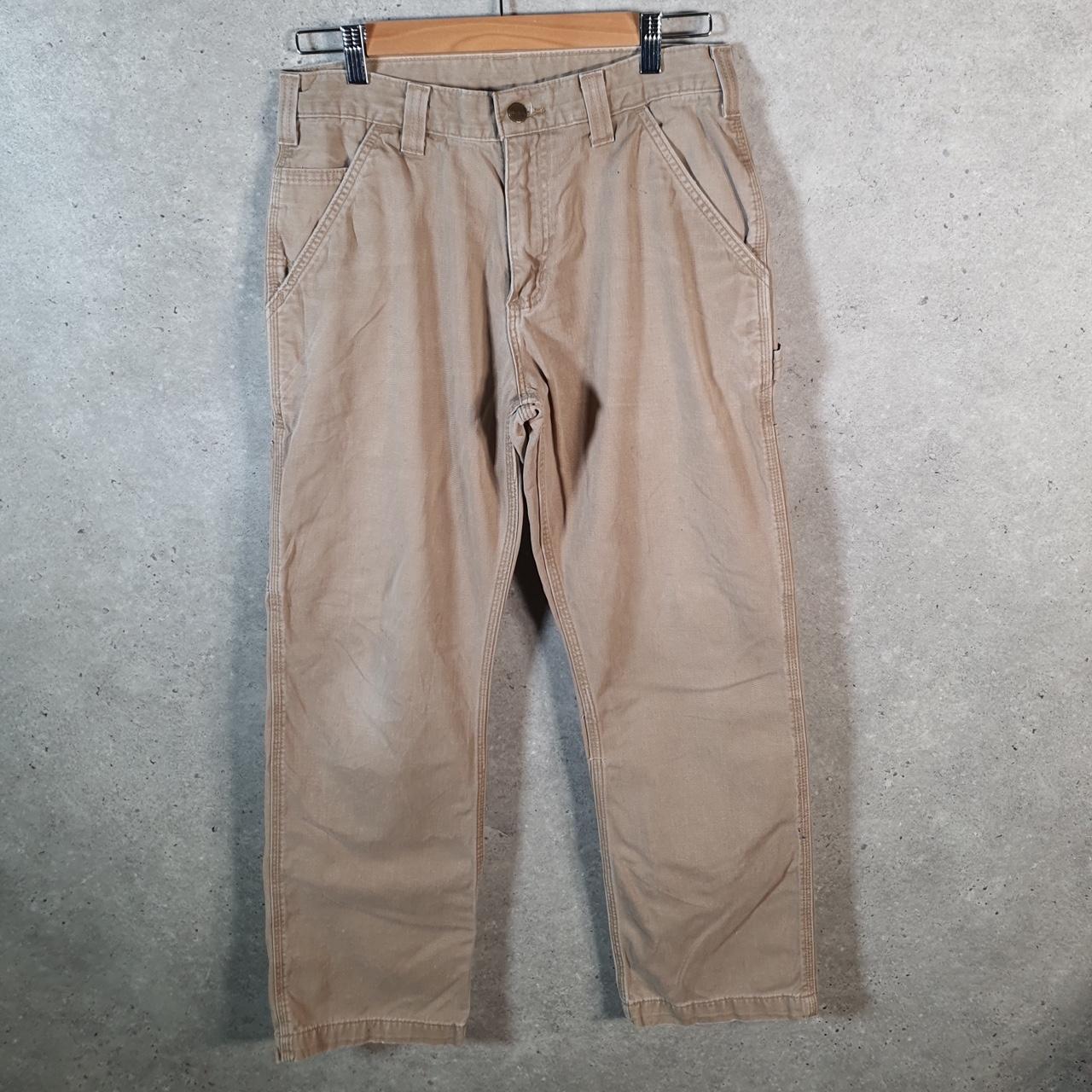 Vintage Carhartt Carpenter Trousers Mens W31 L30 Brown Relaxed Fit Workwear USA