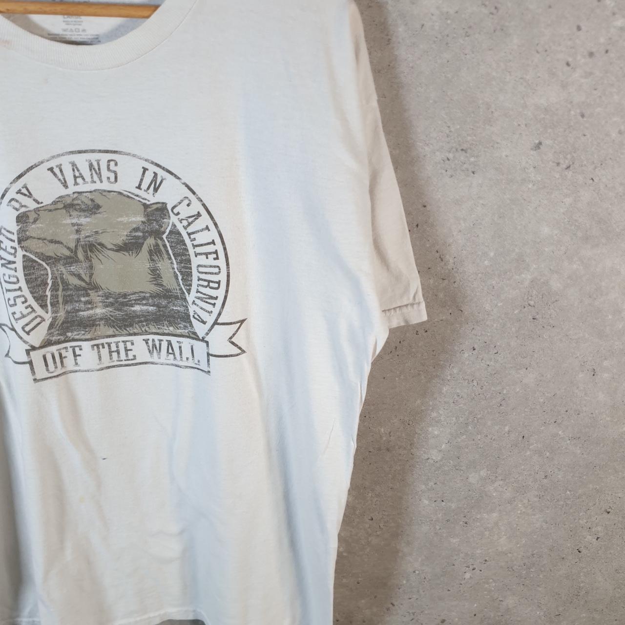 Vintage Vans Off the Wall California T Shirt Men’s Large White Athletic Casual