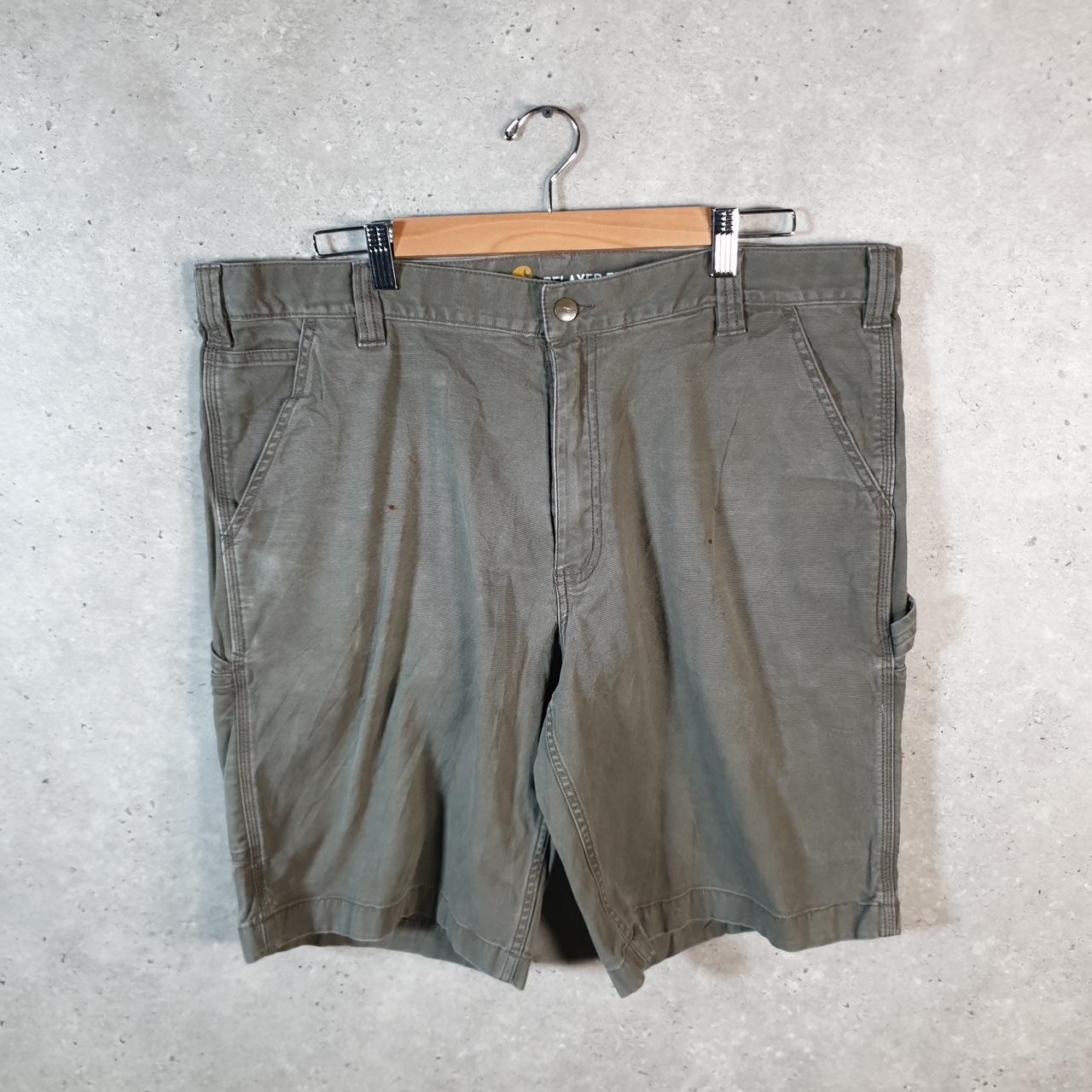 Vintage Carhartt Baggy Carpenter Shorts Jorts Cargo Men’s W40 Grey Relaxed Fit Workwear