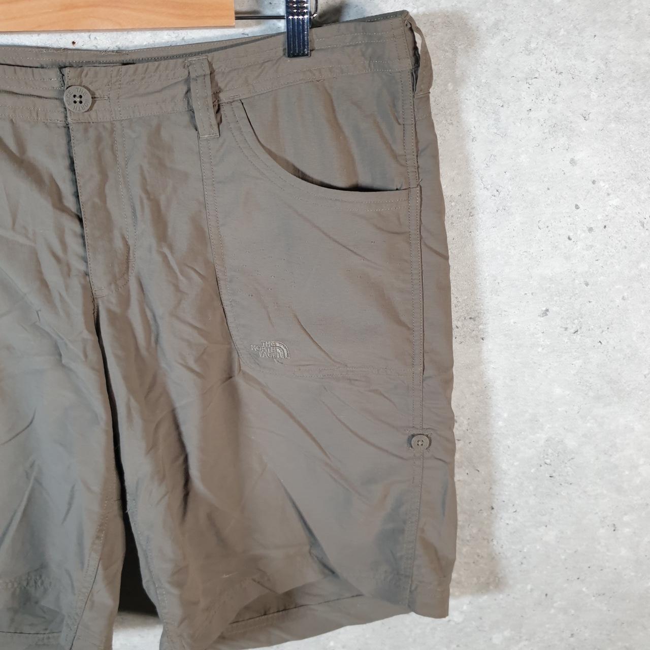 Vintage The North Face TNF Shorts Jorts Chino Cargo Womens UK18 Brown Baggy Cotton