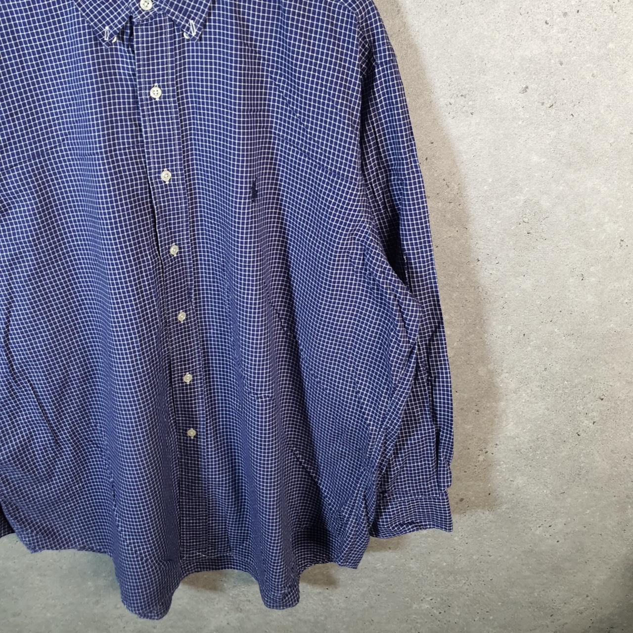 Vintage Ralph Lauren Button Down Shirt Men’s 2XL Checkered Yarmouth Fit Pony Cotton