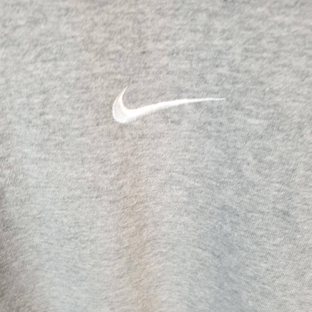 Vintage Nike Sweatshirt Mens Large Grey Single Swoosh Y2K Pullover Embroidered Logo