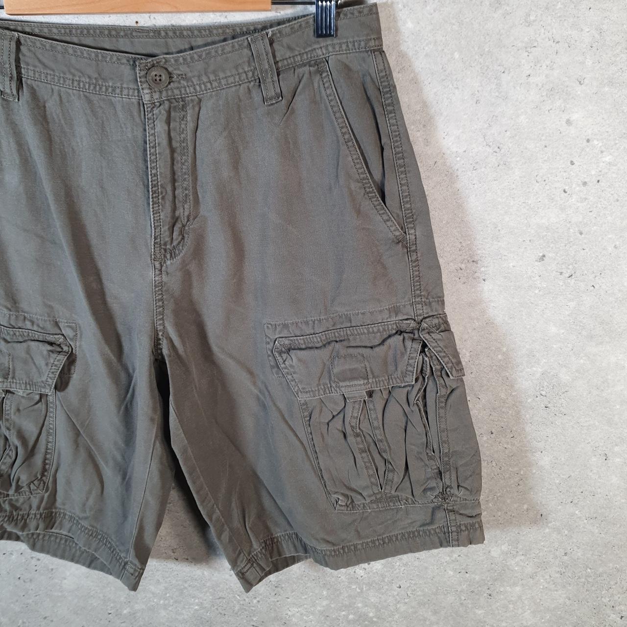 Vintage The North Face TNF Shorts Jorts Chino Cargo Men’s W34 Grey Baggy Cotton