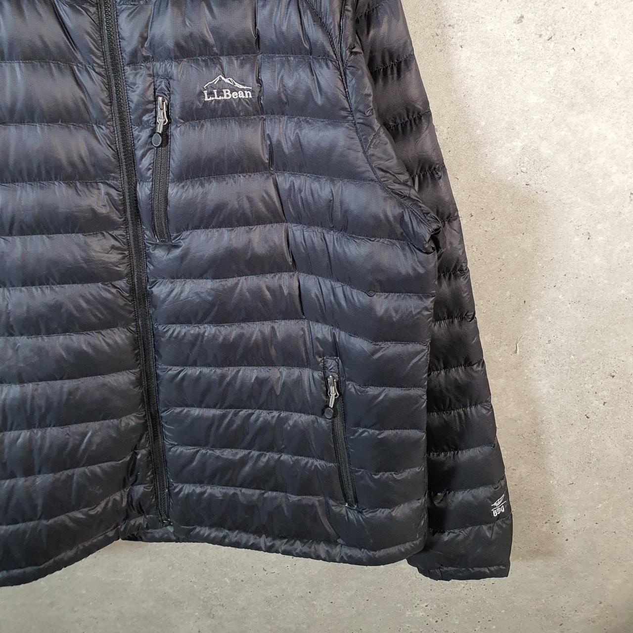 Vintage L.L. Bean Downtex Goose Down Puffer Jacket Mens XL Black Waterproof Shell