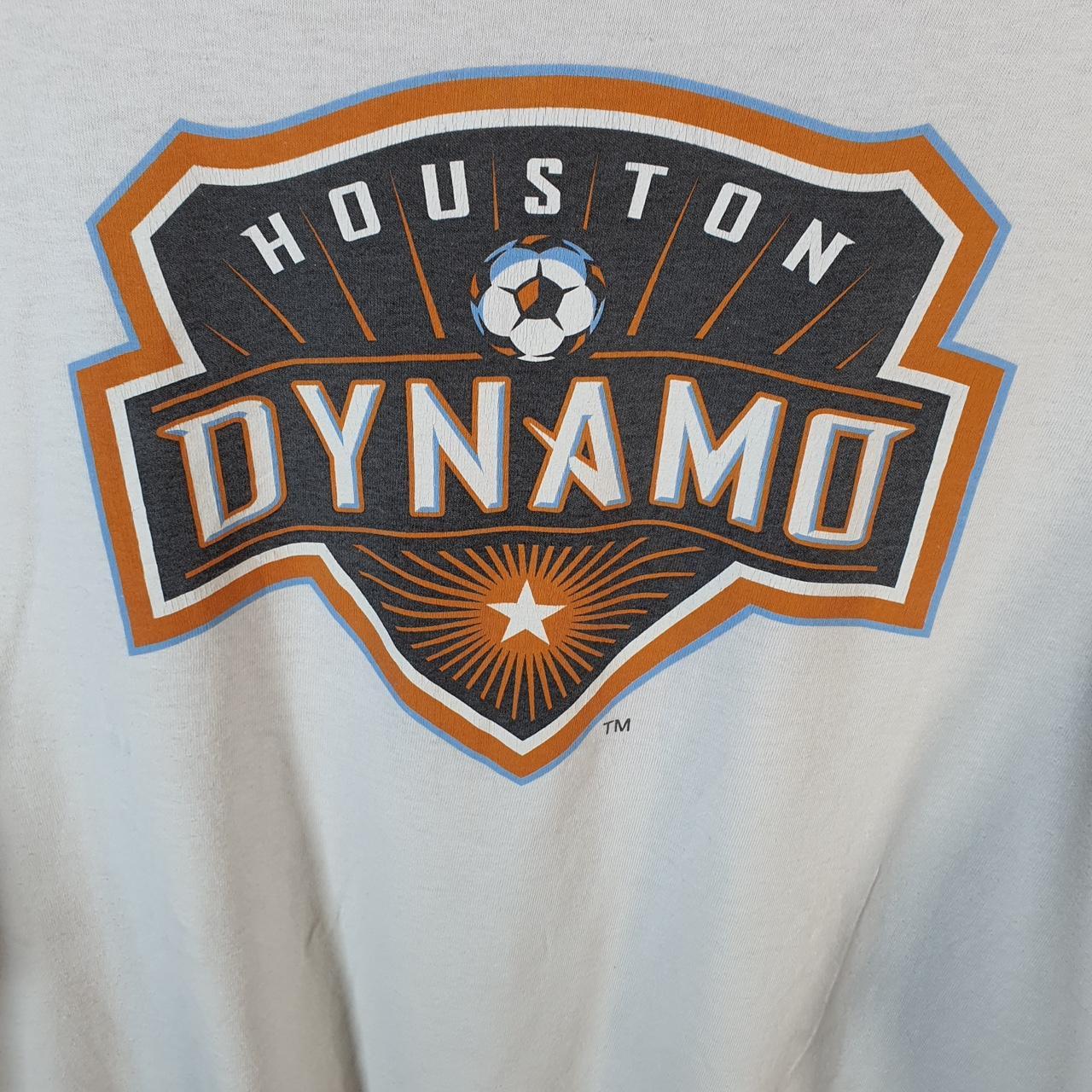 Vintage Adidas 90s Houston Dynamo Texas Soccer T Shirt Men’s XL White Logo Athletic