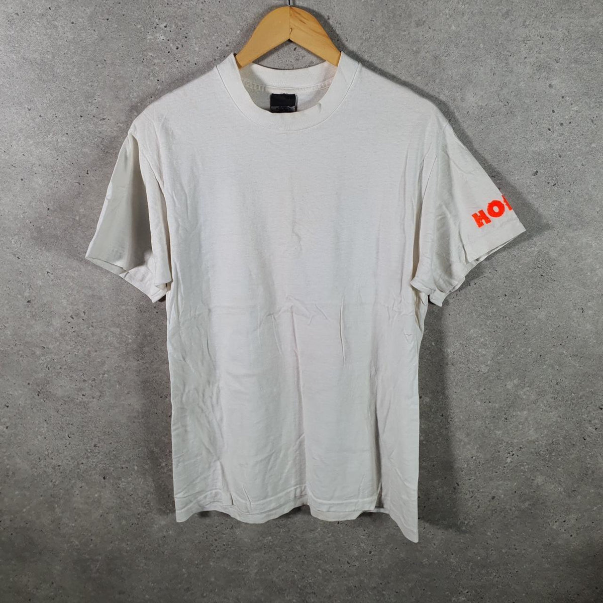Vintage Hobie Basketball Graphic 90s USA Single Stitch T Shirt Men’s Medium White
