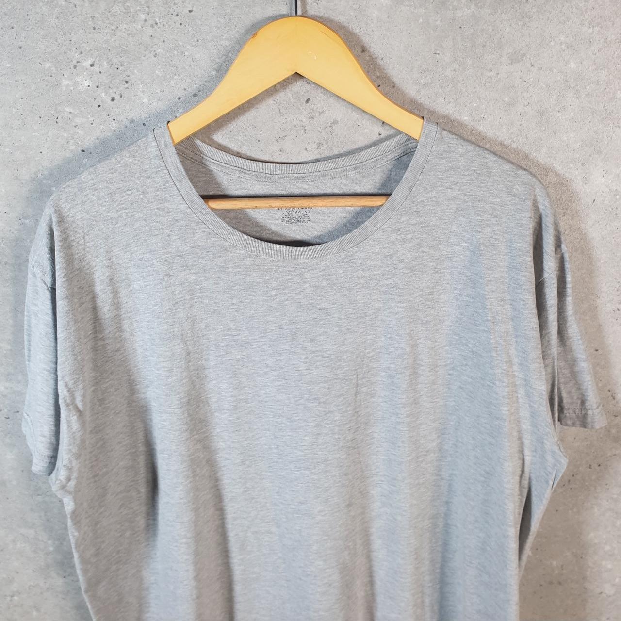 Vintage Ralph Lauren Polo T Shirt Men’s Large Grey Embroidered Classic Fit Pony C9061